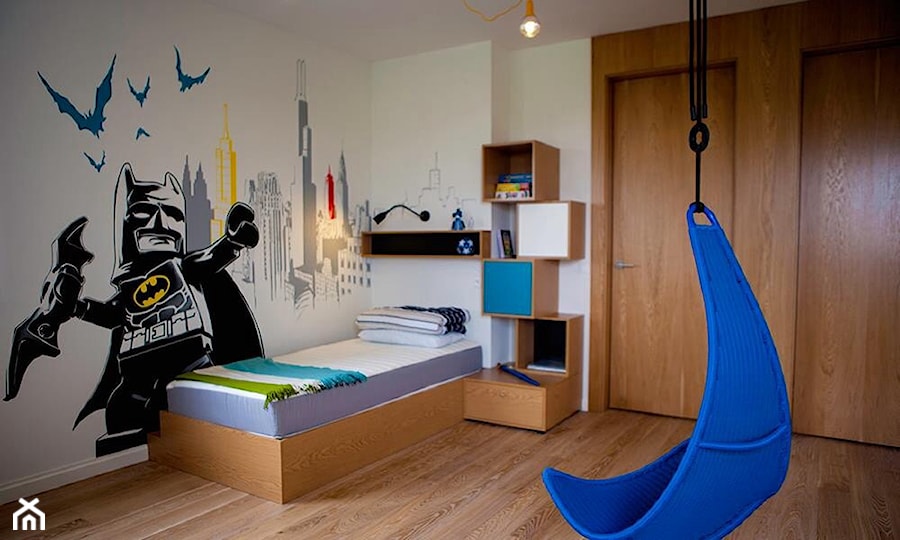 Apartament 160m2 - Średni biały pokój dziecka dla dziecka dla chłopca, styl skandynawski - zdjęcie od Interno