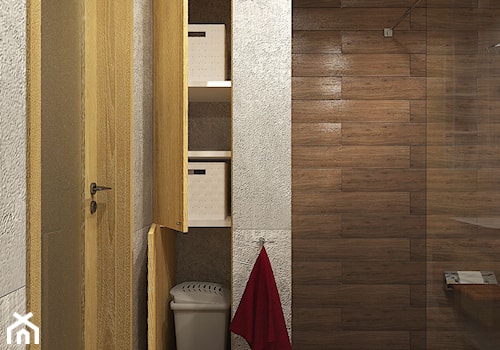 URODZAJNA - Mała na poddaszu bez okna łazienka, styl nowoczesny - zdjęcie od Studio Architektury Wnętrz "rychtownia"