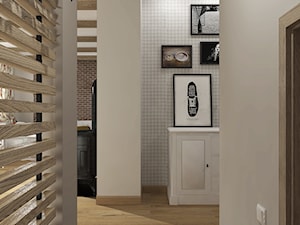 RETRO - Bujaków - Średni biały szary hol / przedpokój, styl rustykalny - zdjęcie od Studio Architektury Wnętrz "rychtownia"