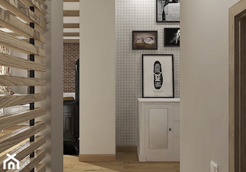 RETRO - Bujaków - Średni biały szary hol / przedpokój, styl rustykalny - zdjęcie od Studio Architektury Wnętrz "rychtownia"