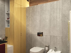 URODZAJNA - Średnia bez okna z punktowym oświetleniem łazienka, styl nowoczesny - zdjęcie od Studio Architektury Wnętrz "rychtownia"