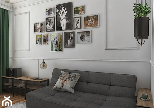 rozkładana sofa w gabinecie - zdjęcie od Studio Architektury Wnętrz "rychtownia"