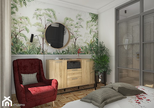 sypialnia z garderobą - zdjęcie od Studio Architektury Wnętrz "rychtownia"