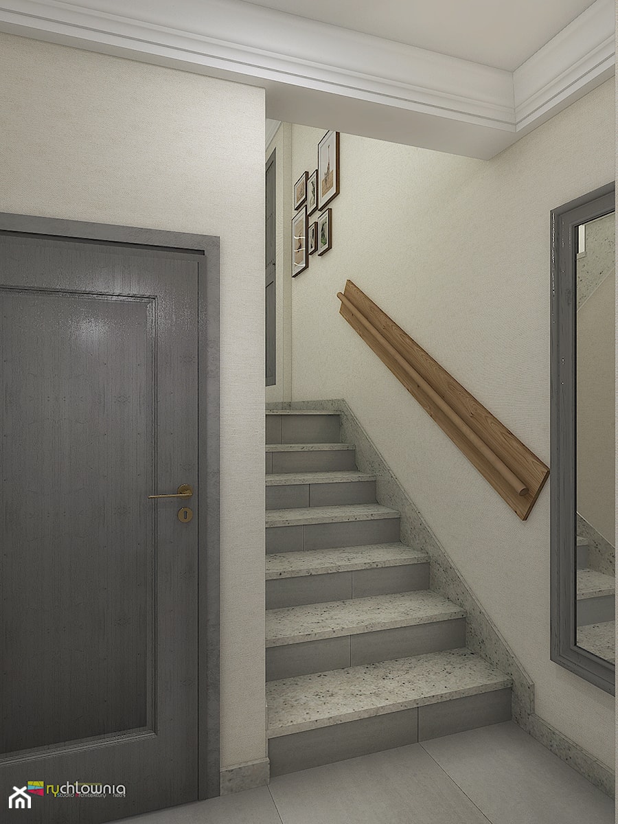 schody z płytek i granitu - zdjęcie od Studio Architektury Wnętrz "rychtownia"
