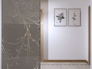 PASTELOWO - SŁONECZNE TARASY - Mały biały hol / przedpokój, styl nowoczesny - zdjęcie od Studio Architektury Wnętrz "rychtownia"