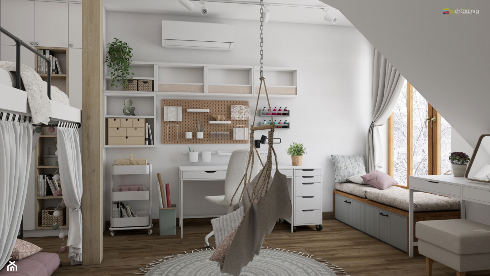 SWEET ROOM SWEET - Pokój dziecka, styl rustykalny - zdjęcie od Studio Architektury Wnętrz "rychtownia" - Homebook