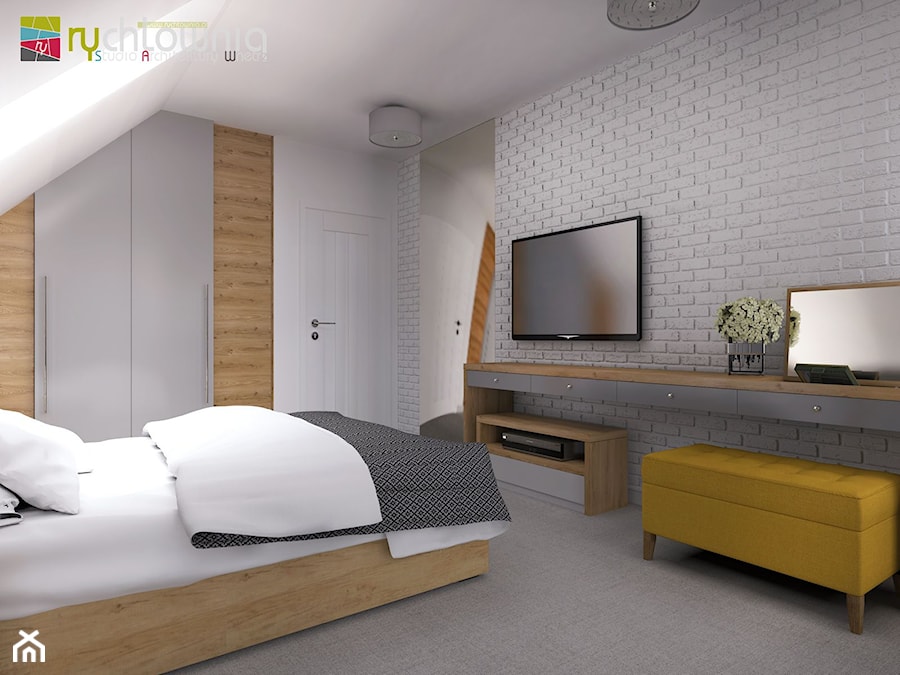 wygodna sypialnia - zdjęcie od Studio Architektury Wnętrz "rychtownia"