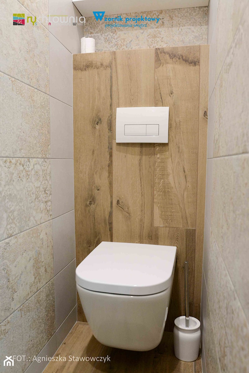 REAL - MIESZKANIE PRZY LENARTOWICZA - Mała łazienka, styl nowoczesny - zdjęcie od Studio Architektury Wnętrz "rychtownia"