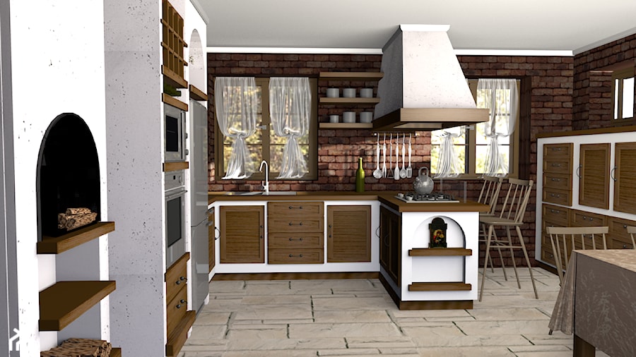 kuchnie murowane - Kuchnia, styl tradycyjny - zdjęcie od Creative Interior