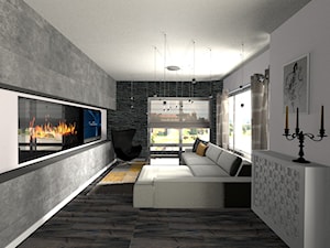 mieszkanie Wiślane Tarasy - Mały biały salon, styl nowoczesny - zdjęcie od Creative Interior