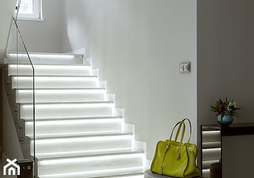 Kolorowy minimalizm - Schody - zdjęcie od Pracownia projektowa Poco Design