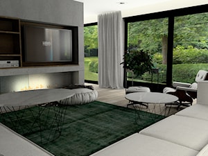 Projekt parteru domu w stylu nowoczesnym. - Salon - zdjęcie od Studio decor