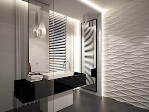 white bath area first version - Łazienka, styl nowoczesny - zdjęcie od ZELER-DESIGN
