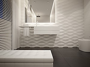white bath area second version - Łazienka, styl nowoczesny - zdjęcie od ZELER-DESIGN