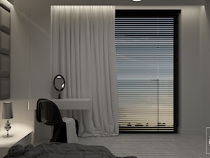 simple bedroom at sunset - Sypialnia, styl nowoczesny - zdjęcie od ZELER-DESIGN