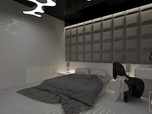 simple bedroom at sunset - Sypialnia, styl nowoczesny - zdjęcie od ZELER-DESIGN