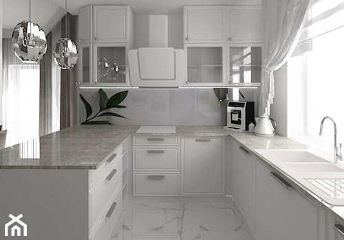 Kuchnia w bieli - zdjęcie od Dominika Borejza DB-wnętrze