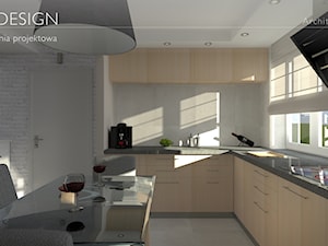Projekt kuchni i hallu małego mieszkania w mieście Akranes Islandia. - zdjęcie od BRAF Design