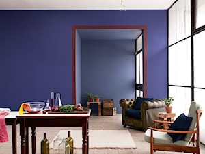 Kuchnie i jadalnie - Średnia niebieska jadalnia jako osobne pomieszczenie - zdjęcie od Dulux