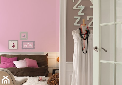 Pokoje dzienne - Średni różowy salon - zdjęcie od Dulux