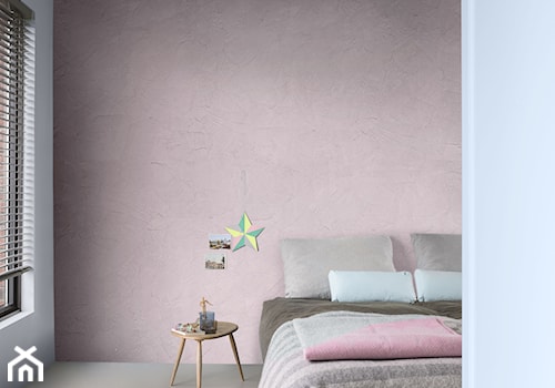 Nowości 2019 - Mała biała różowa sypialnia, styl minimalistyczny - zdjęcie od Dulux
