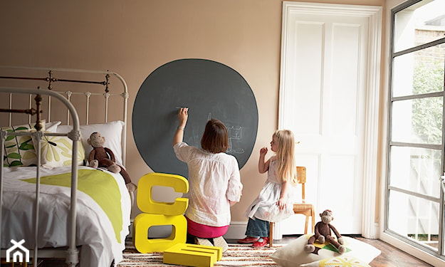 farba tablicowa, tablica na ścianie, kolorowa ściana, ściana w pokoju dziecka