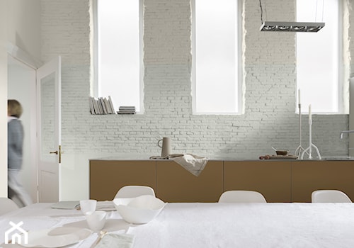 Kolor Roku 2019 - Średnia szara jadalnia jako osobne pomieszczenie, styl minimalistyczny - zdjęcie od Dulux