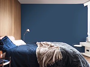 Nowości 2019 - Mała biała niebieska sypialnia, styl minimalistyczny - zdjęcie od Dulux
