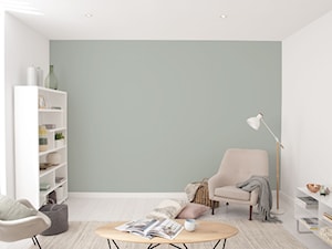 Nowości 2019 - Mały biały szary salon, styl minimalistyczny - zdjęcie od Dulux