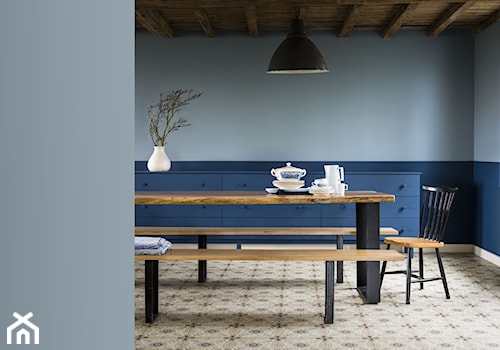 Kolor Roku 2017 - Średnia niebieska jadalnia jako osobne pomieszczenie - zdjęcie od Dulux