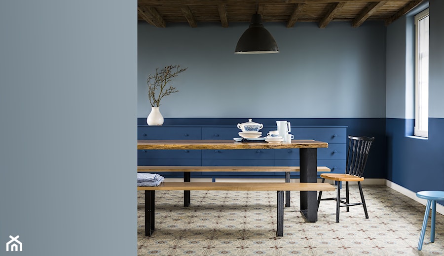 Kolor Roku 2017 - Średnia niebieska jadalnia jako osobne pomieszczenie - zdjęcie od Dulux