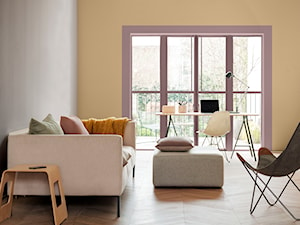 Paleta kolorów roku - Średni salon z tarasem / balkonem, styl minimalistyczny - zdjęcie od Dulux