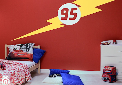 Pokój małego rajdowca - Mały czerwony pokój dziecka dla dziecka dla chłopca dla dziewczynki - zdjęcie od Dulux