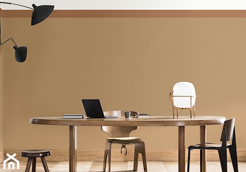 Kolor Roku 2019 - Średnia beżowa jadalnia jako osobne pomieszczenie, styl minimalistyczny - zdjęcie od Dulux