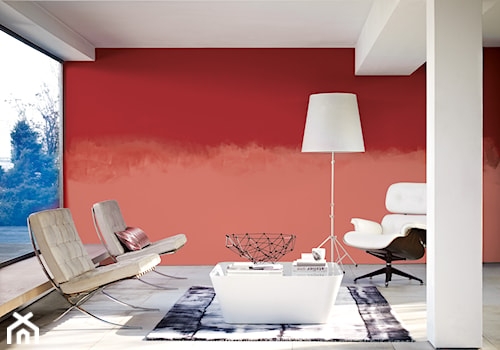 Pokoje dzienne - Duży czerwony salon - zdjęcie od Dulux