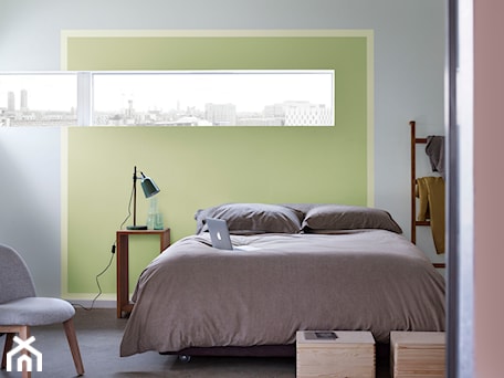 Aranżacje wnętrz - Sypialnia: Paleta kolorów roku - Średnia różowa szara zielona sypialnia, styl minimalistyczny - Dulux. Przeglądaj, dodawaj i zapisuj najlepsze zdjęcia, pomysły i inspiracje designerskie. W bazie mamy już prawie milion fotografii!