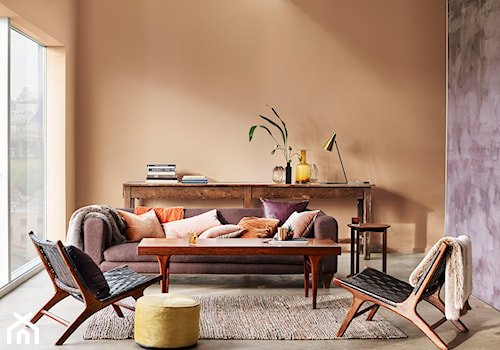 Paleta kolorów roku - Mały pomarańczowy salon, styl nowoczesny - zdjęcie od Dulux
