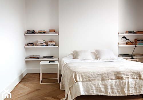 Paleta kolorów roku - Średnia biała sypialnia, styl minimalistyczny - zdjęcie od Dulux