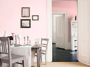 Kuchnie i jadalnie - Mała różowa jadalnia jako osobne pomieszczenie - zdjęcie od Dulux
