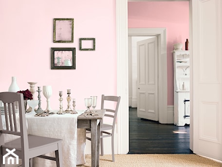 Aranżacje wnętrz - Jadalnia: Kuchnie i jadalnie - Mała różowa jadalnia jako osobne pomieszczenie - Dulux. Przeglądaj, dodawaj i zapisuj najlepsze zdjęcia, pomysły i inspiracje designerskie. W bazie mamy już prawie milion fotografii!