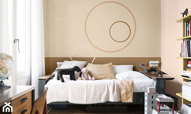 sypialnia w neutralnych kolorach, brązowe kolory w sypialni