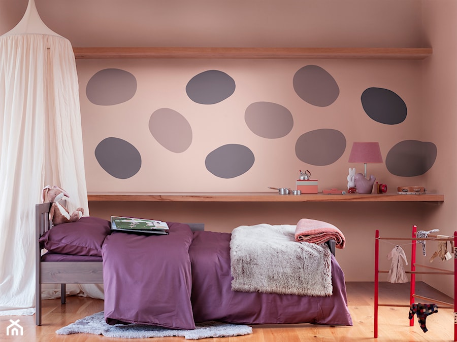 Paleta kolorów roku - Średni różowy pokój dziecka dla dziecka dla nastolatka dla dziewczynki, styl nowoczesny - zdjęcie od Dulux