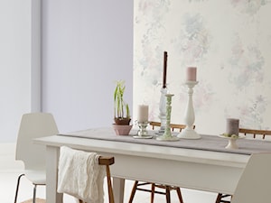 Pokoje do pracy - Mała szara jadalnia jako osobne pomieszczenie, styl prowansalski - zdjęcie od Dulux