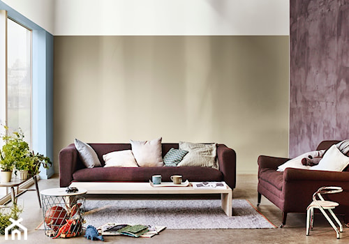 Paleta kolorów roku - Mały biały brązowy salon, styl nowoczesny - zdjęcie od Dulux