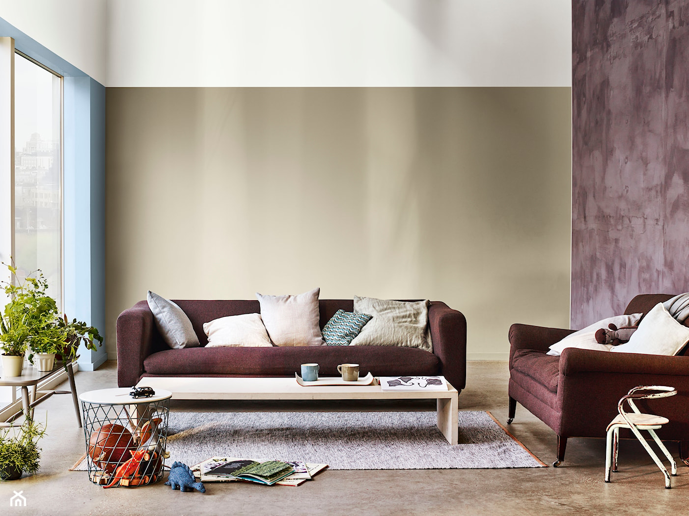 Paleta kolorów roku - Mały biały brązowy salon, styl nowoczesny - zdjęcie od Dulux - Homebook