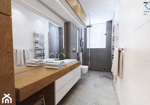 długa i wąska łazienka - zdjęcie od RESE Architekci Studio Projektowe