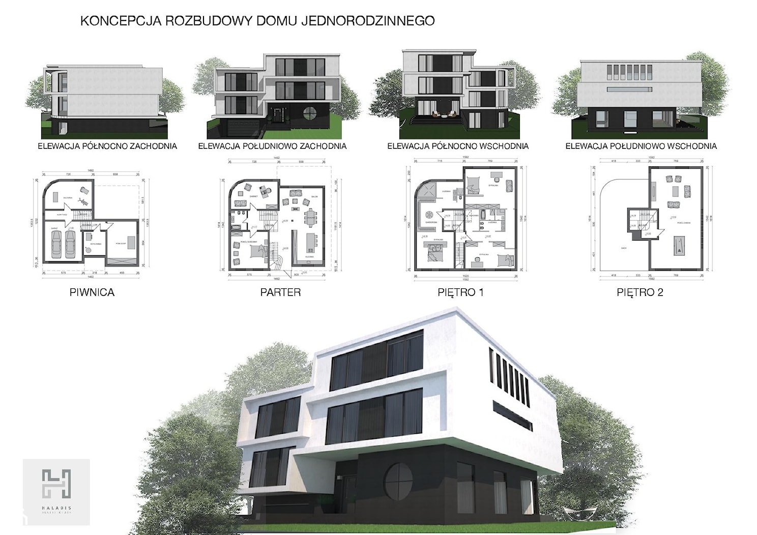 Rozbudowa parterowego domu na warszawskim Bemowie - zdjęcie od HalabisArchitektura - Homebook