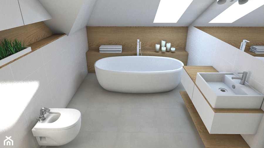 Łazienka, styl minimalistyczny - zdjęcie od HalabisArchitektura