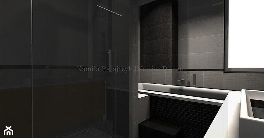 Łazienka - zdjęcie od Kamila Ratajczyk. INterior Design. Aranżacja, Projektowanie wnętrz.