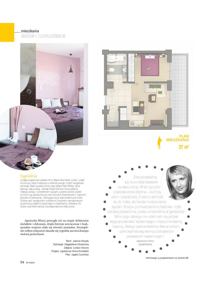 Pomysł na małe wnętrze - Sypialnia, styl nowoczesny - zdjęcie od ARCHITETTO